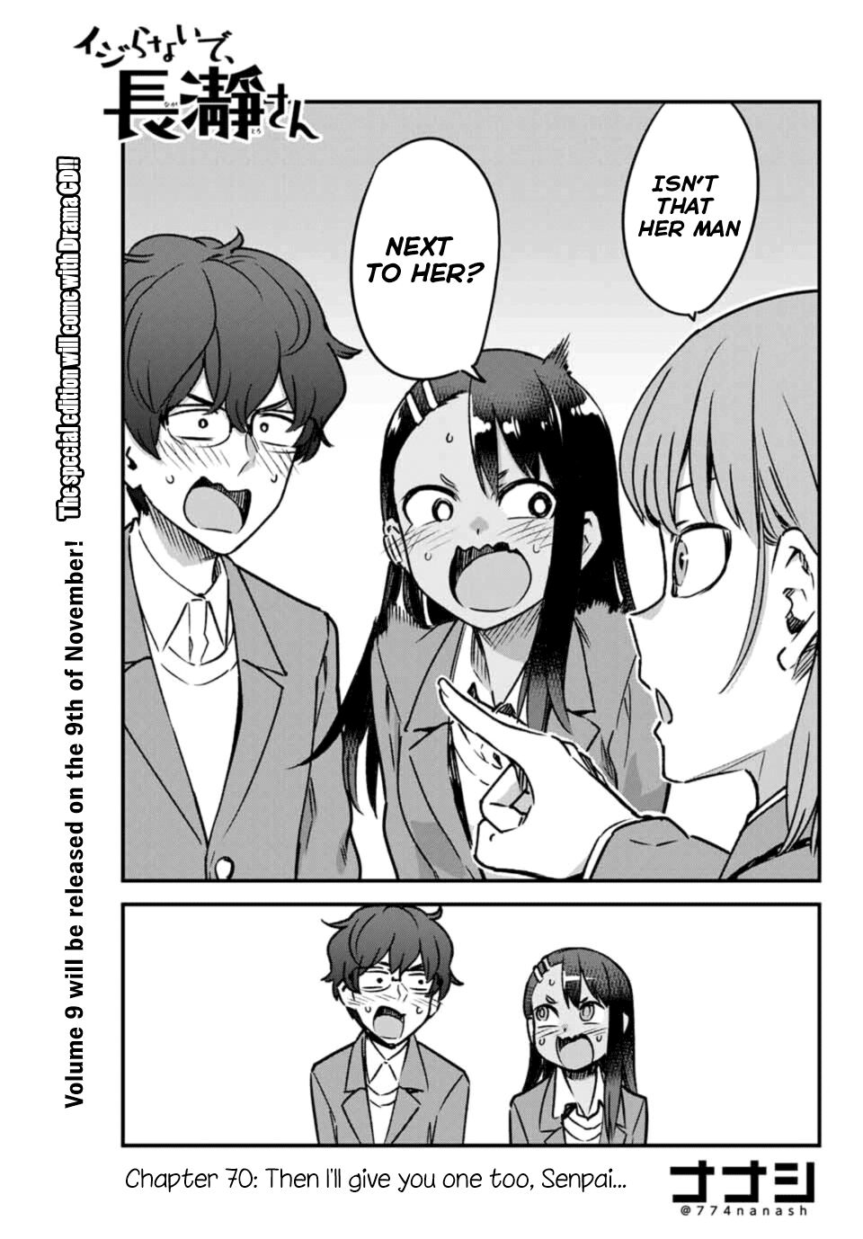 Please don't bully me, Nagatoro chapter 70 page 1