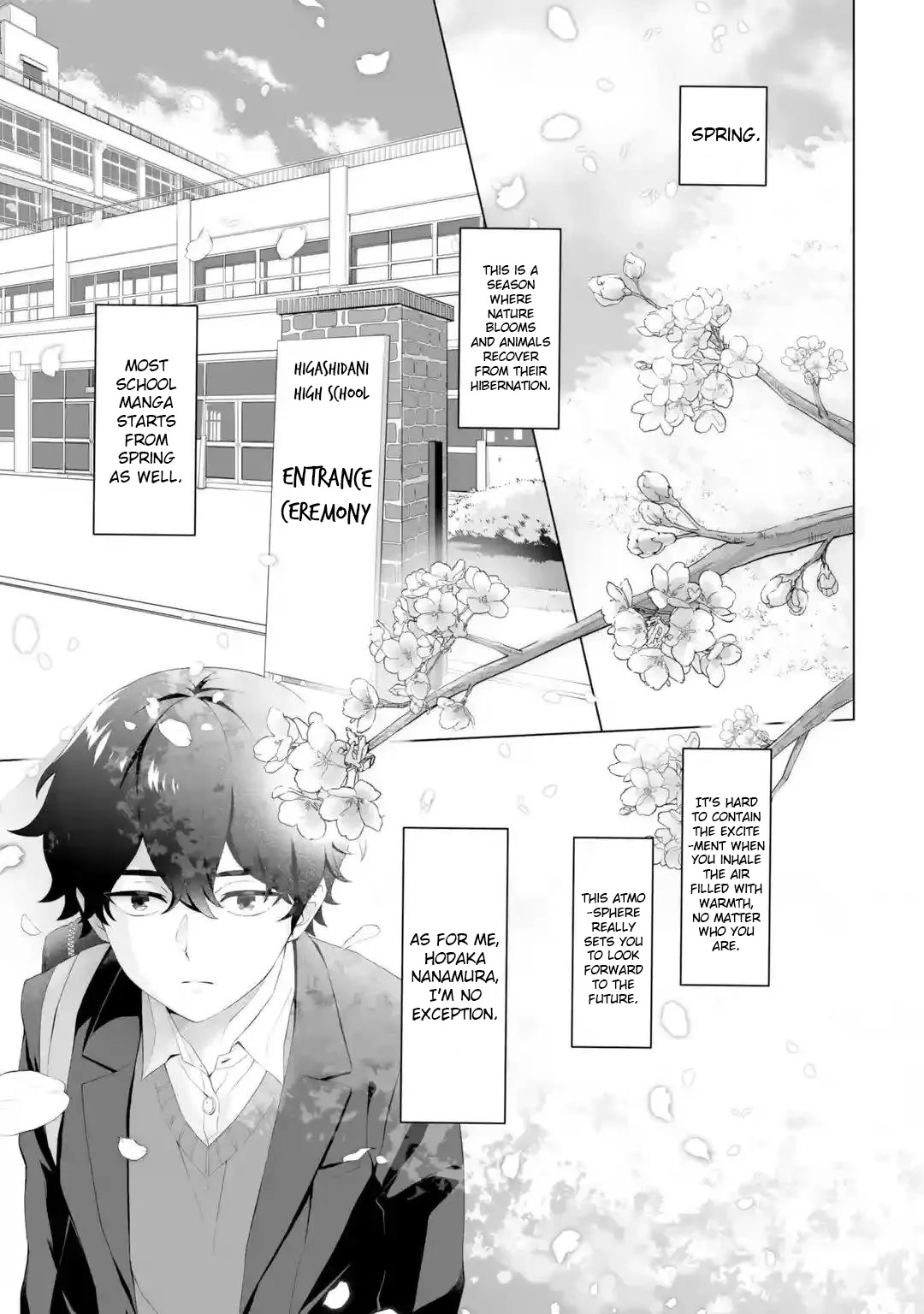 Please Leave Me Alone (For Some Reason, She Wants to Change a Lone Wolf's Helpless High School Life.) chapter 1 page 1