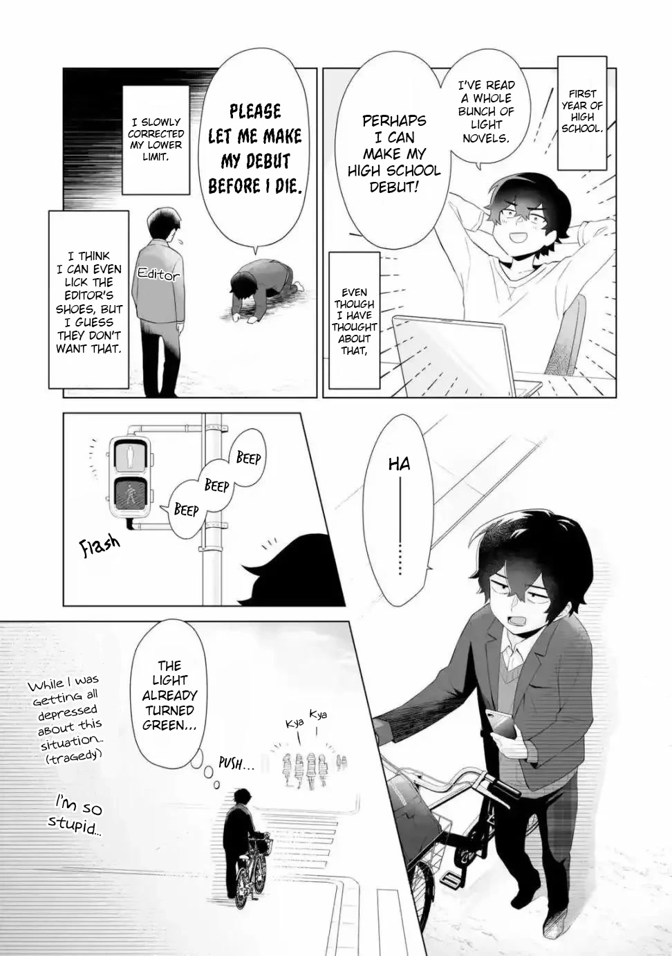 Please Leave Me Alone (For Some Reason, She Wants to Change a Lone Wolf's Helpless High School Life.) chapter 1 page 15