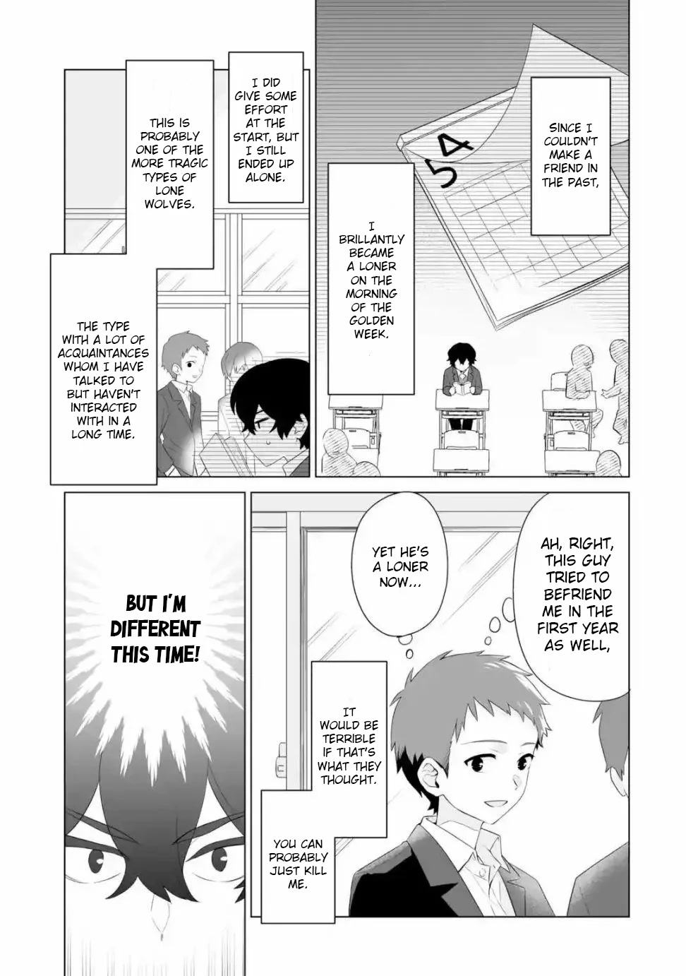 Please Leave Me Alone (For Some Reason, She Wants to Change a Lone Wolf's Helpless High School Life.) chapter 1 page 39