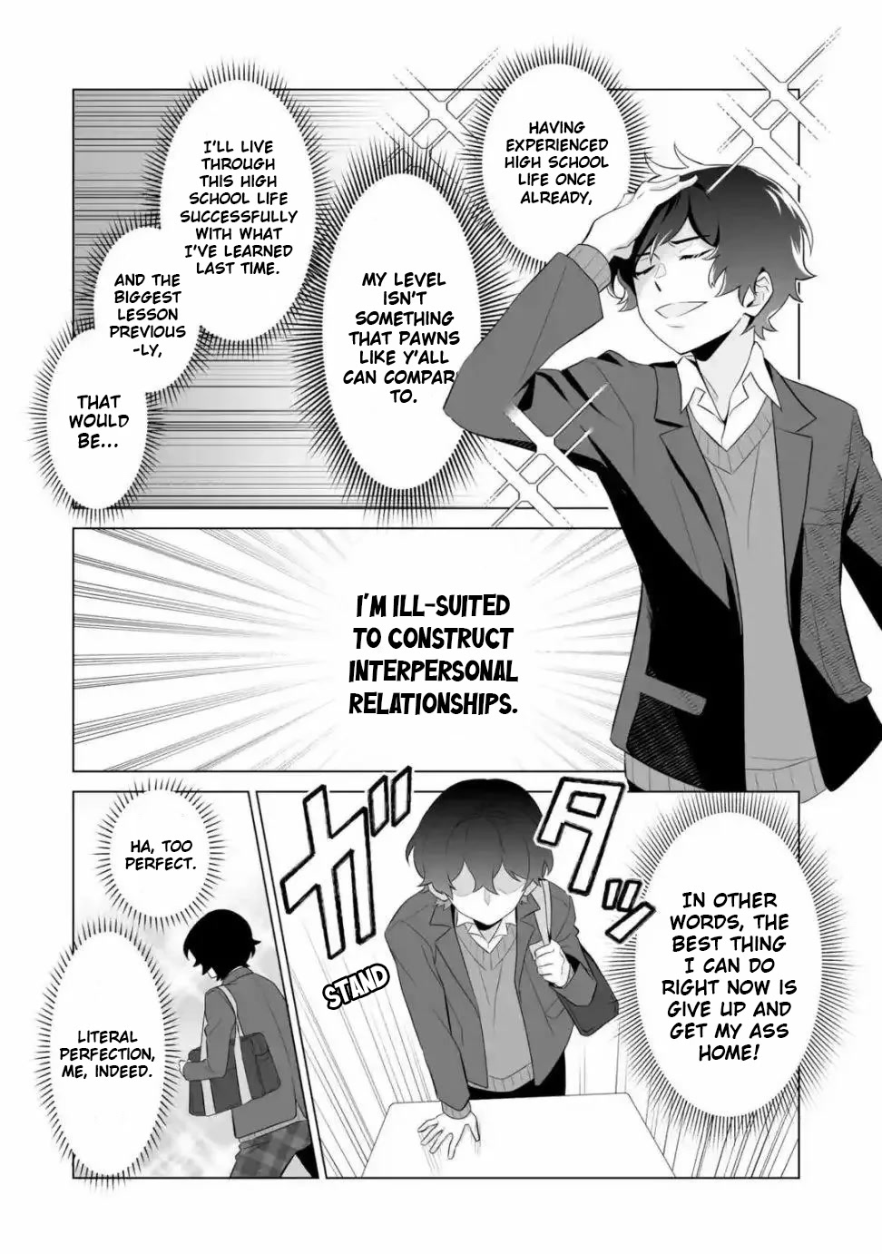 Please Leave Me Alone (For Some Reason, She Wants to Change a Lone Wolf's Helpless High School Life.) chapter 1 page 40