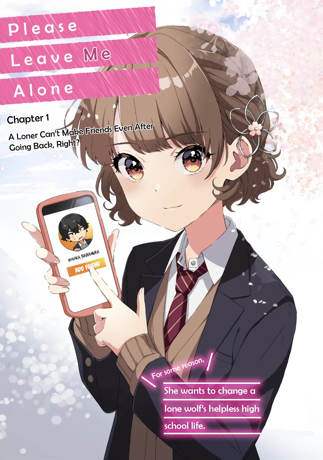 Please Leave Me Alone (For Some Reason, She Wants to Change a Lone Wolf's Helpless High School Life.) chapter 1 page 5