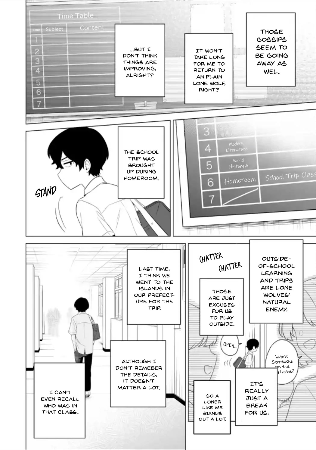 Please Leave Me Alone (For Some Reason, She Wants to Change a Lone Wolf's Helpless High School Life.) chapter 10 page 2