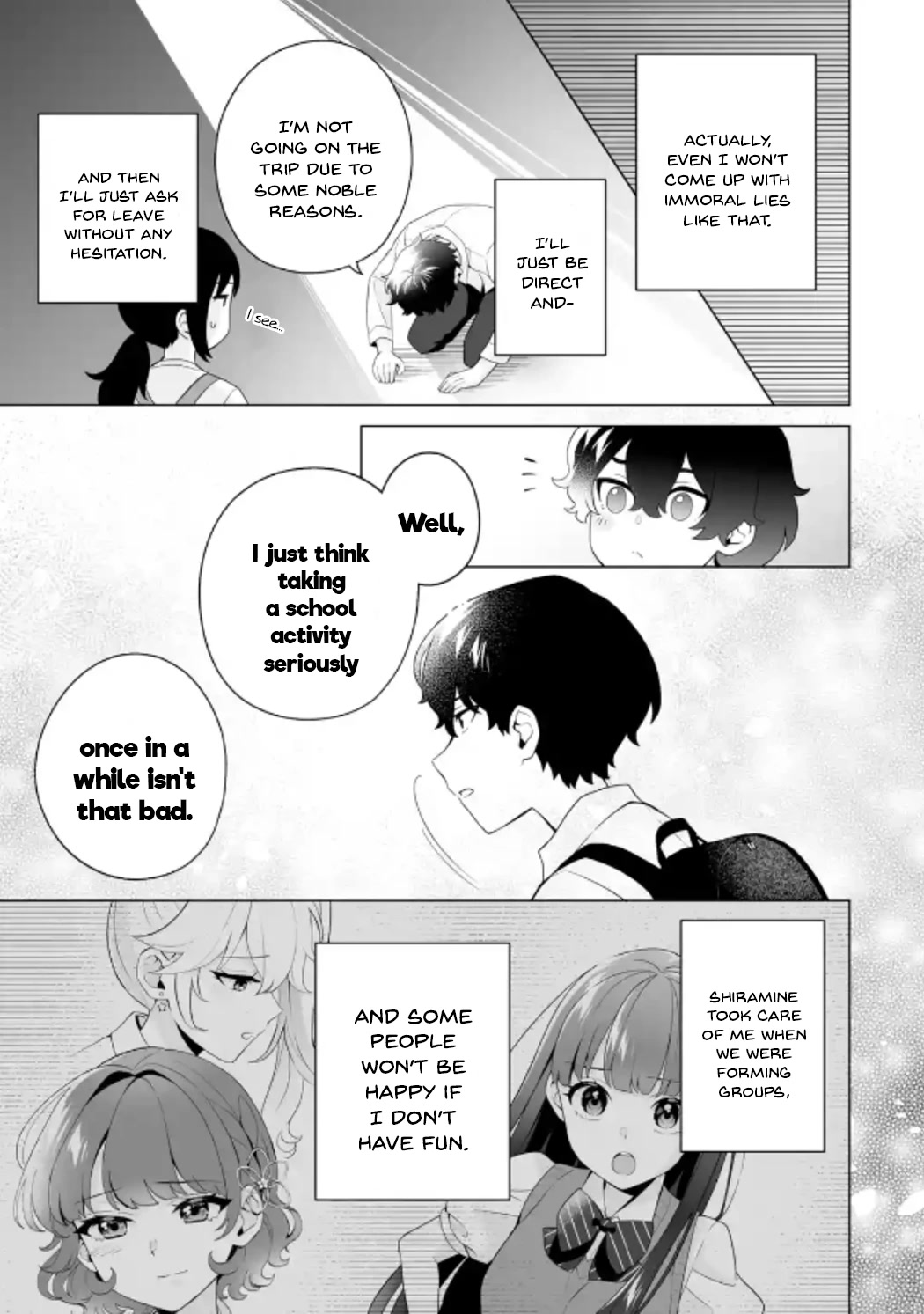 Please Leave Me Alone (For Some Reason, She Wants to Change a Lone Wolf's Helpless High School Life.) chapter 13 page 5