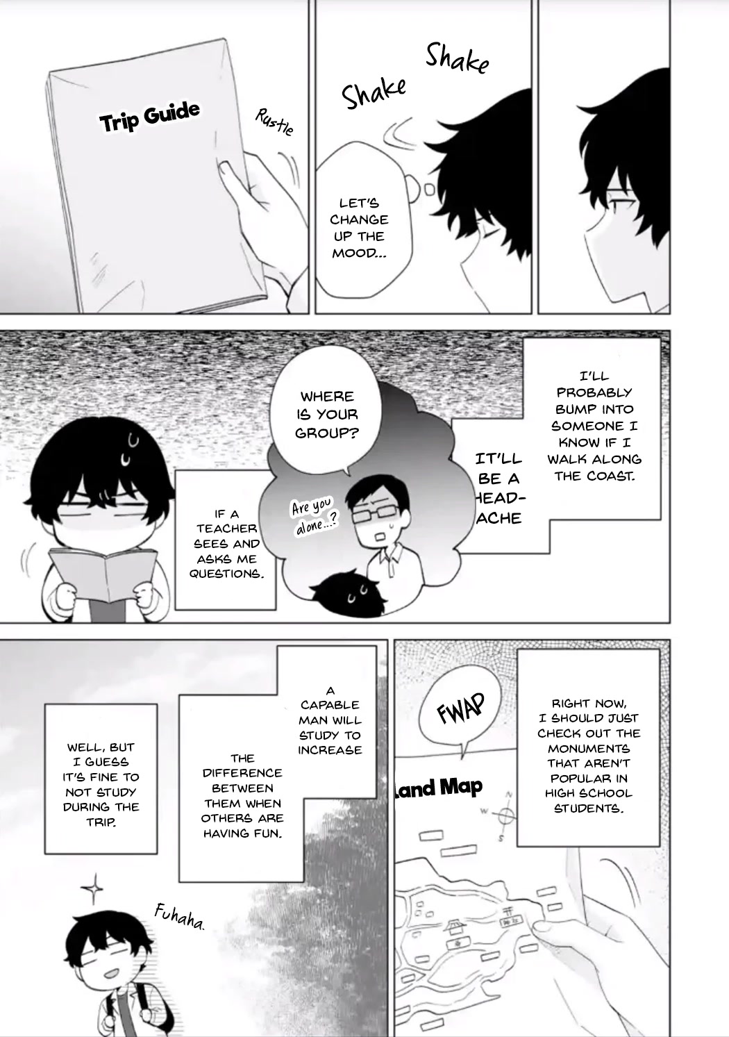 Please Leave Me Alone (For Some Reason, She Wants to Change a Lone Wolf's Helpless High School Life.) chapter 14 page 21