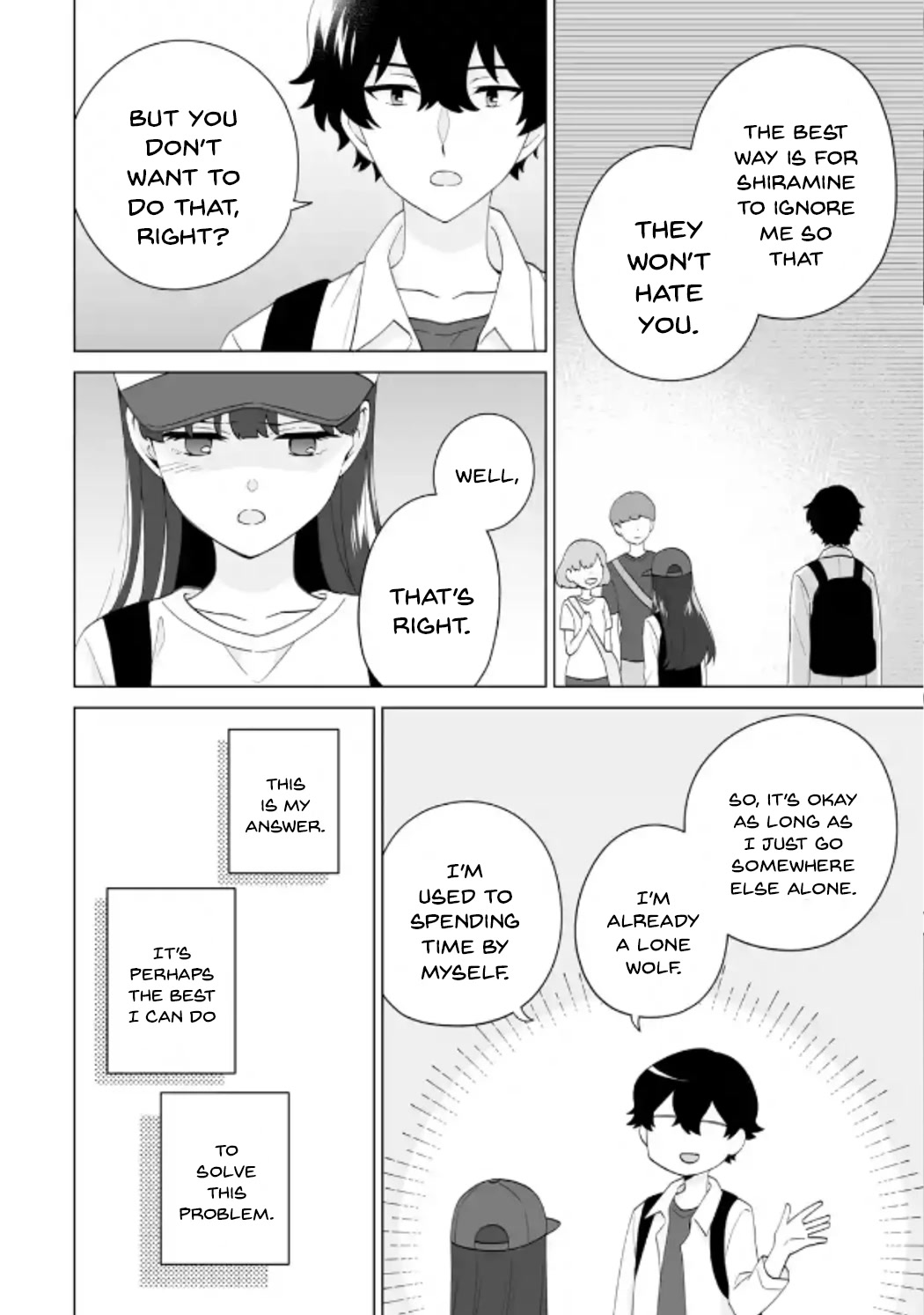 Please Leave Me Alone (For Some Reason, She Wants to Change a Lone Wolf's Helpless High School Life.) chapter 14 page 6