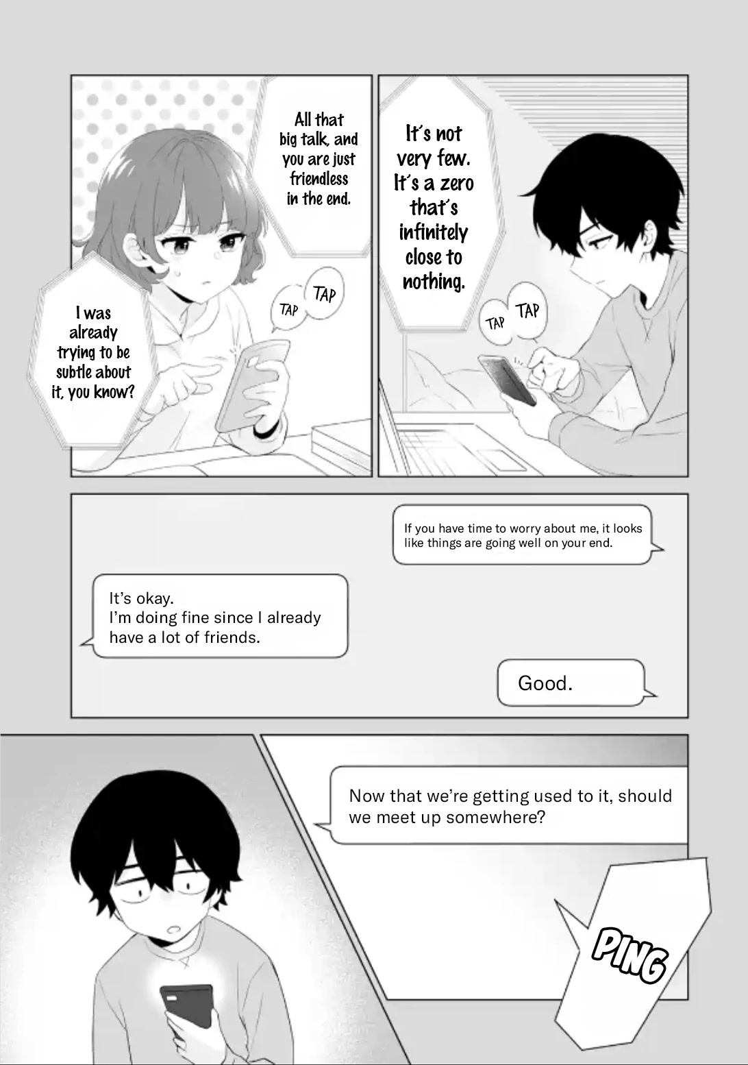 Please Leave Me Alone (For Some Reason, She Wants to Change a Lone Wolf's Helpless High School Life.) chapter 2 page 27