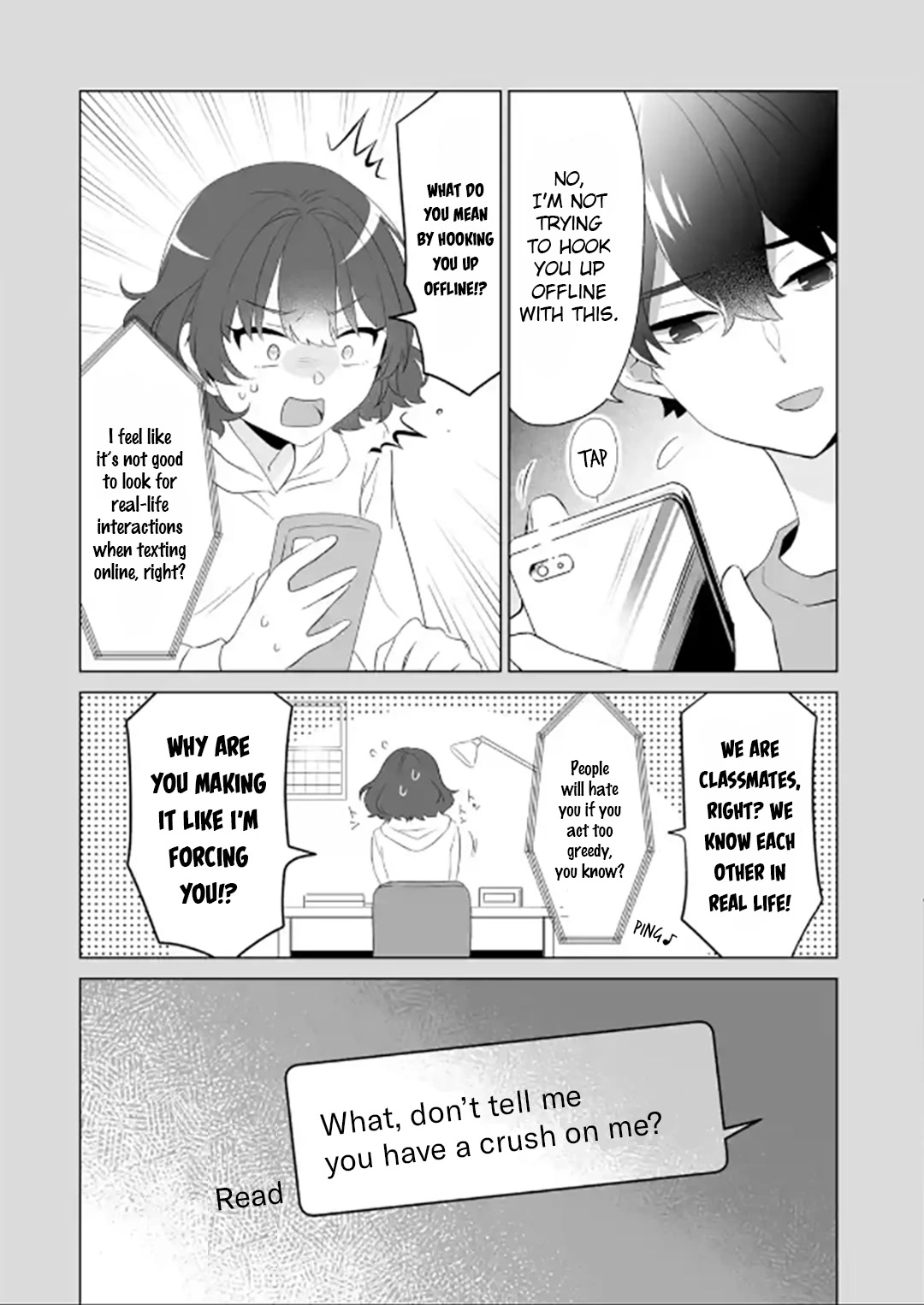 Please Leave Me Alone (For Some Reason, She Wants to Change a Lone Wolf's Helpless High School Life.) chapter 2 page 28