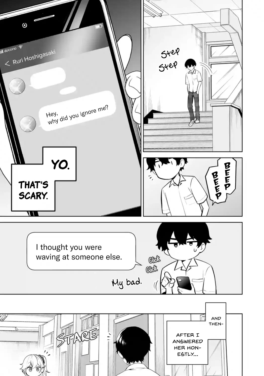 Please Leave Me Alone (For Some Reason, She Wants to Change a Lone Wolf's Helpless High School Life.) chapter 23 page 3