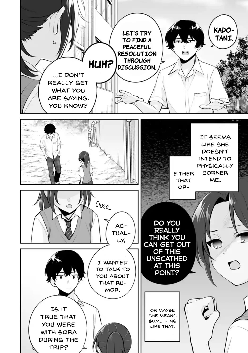 Please Leave Me Alone (For Some Reason, She Wants to Change a Lone Wolf's Helpless High School Life.) chapter 25 page 28