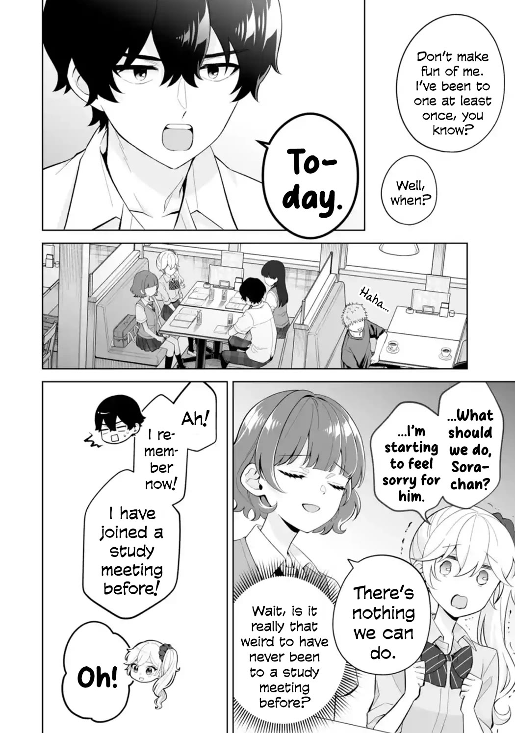 Please Leave Me Alone (For Some Reason, She Wants to Change a Lone Wolf's Helpless High School Life.) chapter 27 page 12