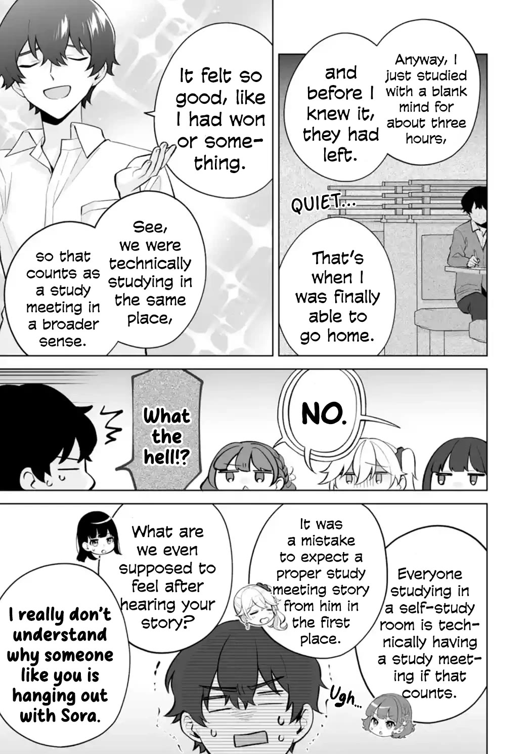 Please Leave Me Alone (For Some Reason, She Wants to Change a Lone Wolf's Helpless High School Life.) chapter 27 page 15