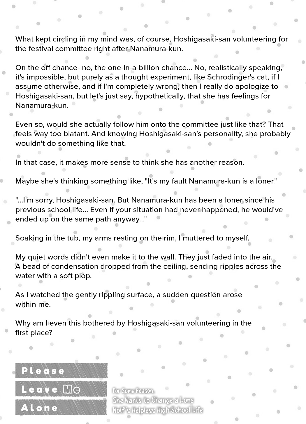 Please Leave Me Alone (For Some Reason, She Wants to Change a Lone Wolf's Helpless High School Life.) chapter 29.5 page 6