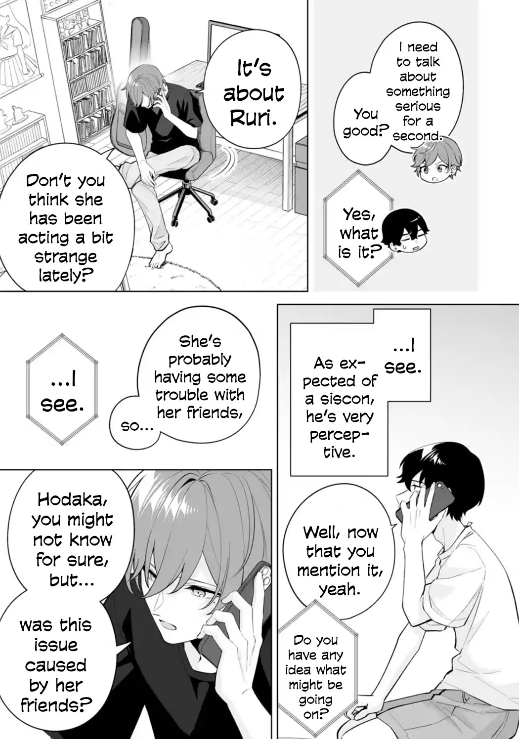 Please Leave Me Alone (For Some Reason, She Wants to Change a Lone Wolf's Helpless High School Life.) chapter 29 page 13