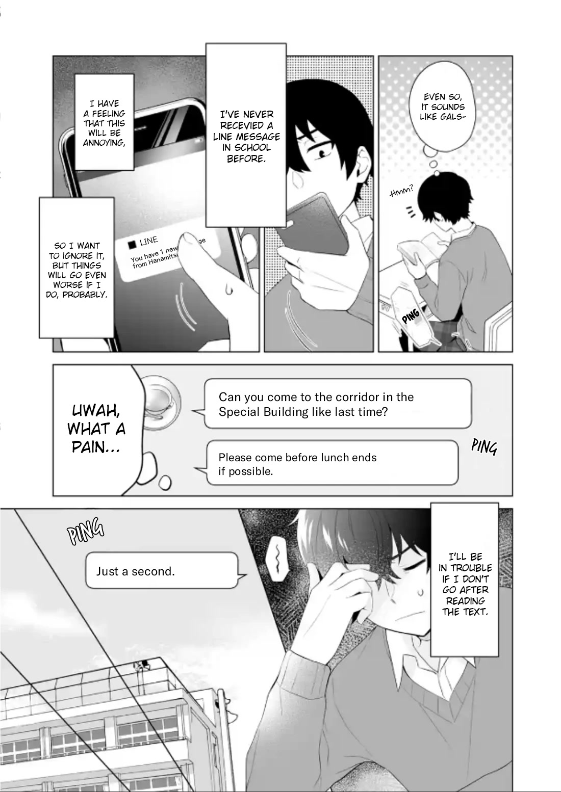 Please Leave Me Alone (For Some Reason, She Wants to Change a Lone Wolf's Helpless High School Life.) chapter 3 page 5
