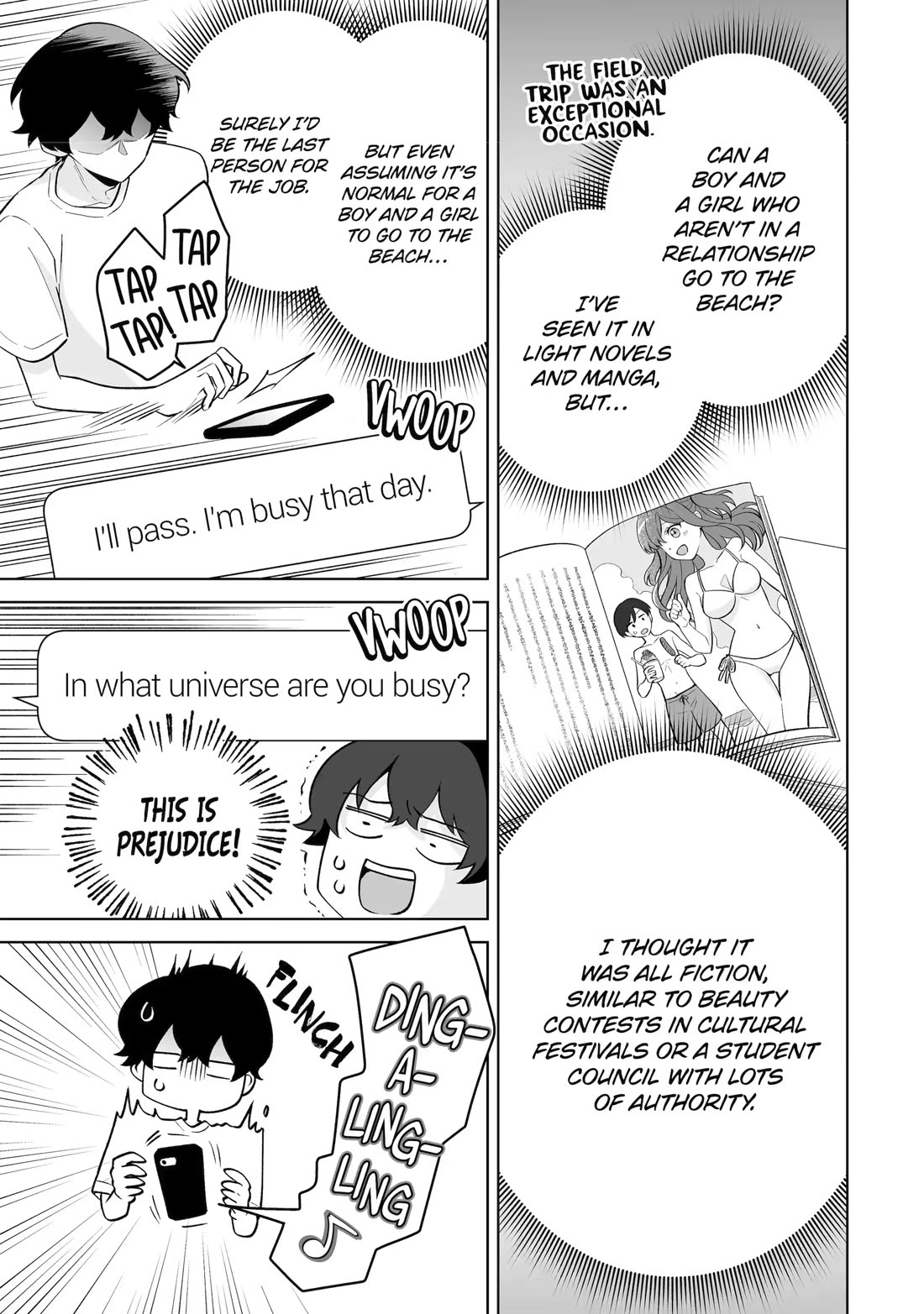 Please Leave Me Alone (For Some Reason, She Wants to Change a Lone Wolf's Helpless High School Life.) chapter 34 page 17