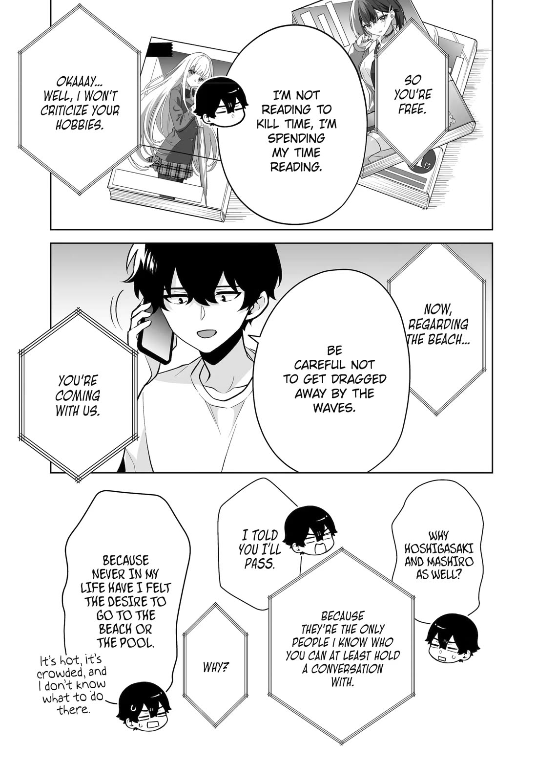 Please Leave Me Alone (For Some Reason, She Wants to Change a Lone Wolf's Helpless High School Life.) chapter 34 page 19