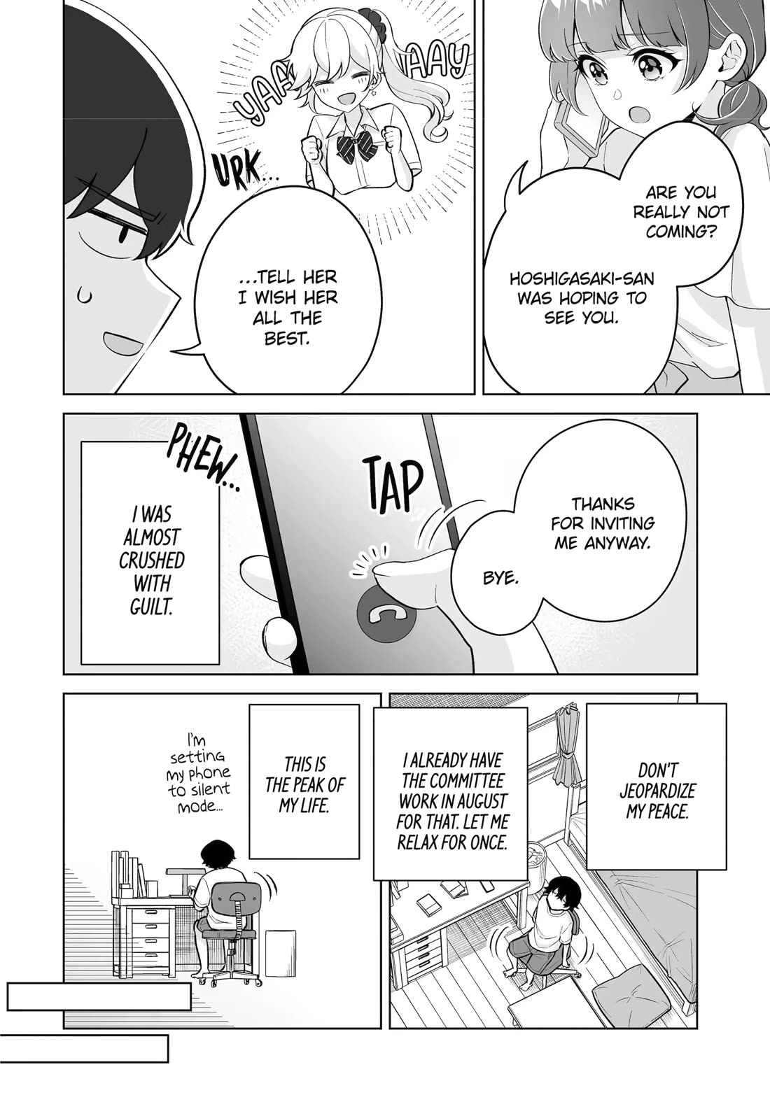 Please Leave Me Alone (For Some Reason, She Wants to Change a Lone Wolf's Helpless High School Life.) chapter 34 page 24