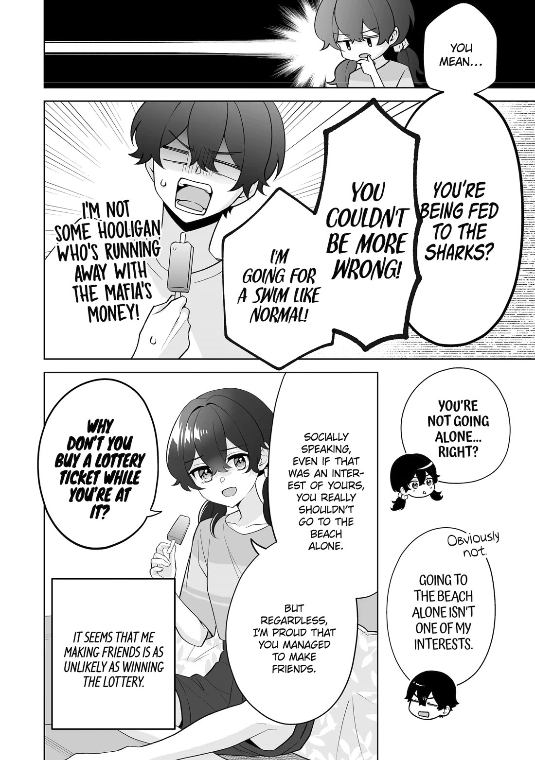 Please Leave Me Alone (For Some Reason, She Wants to Change a Lone Wolf's Helpless High School Life.) chapter 35 page 6