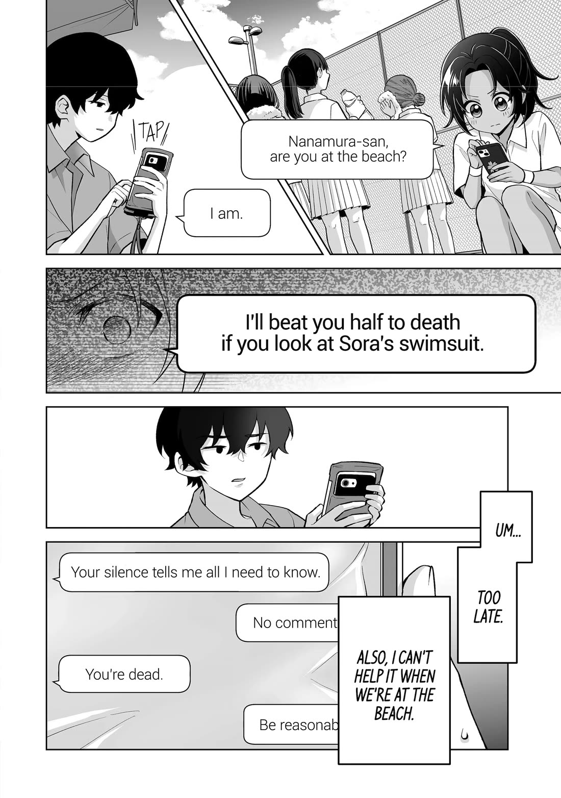 Please Leave Me Alone (For Some Reason, She Wants to Change a Lone Wolf's Helpless High School Life.) chapter 36 page 14