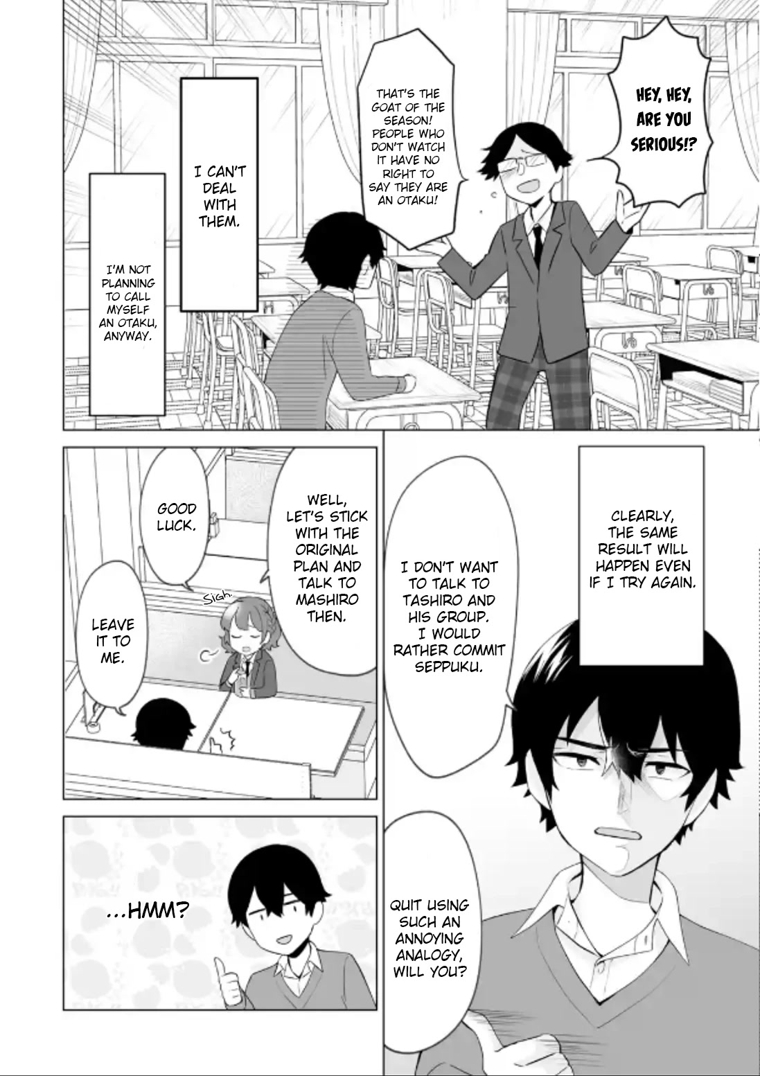 Please Leave Me Alone (For Some Reason, She Wants to Change a Lone Wolf's Helpless High School Life.) chapter 4 page 12