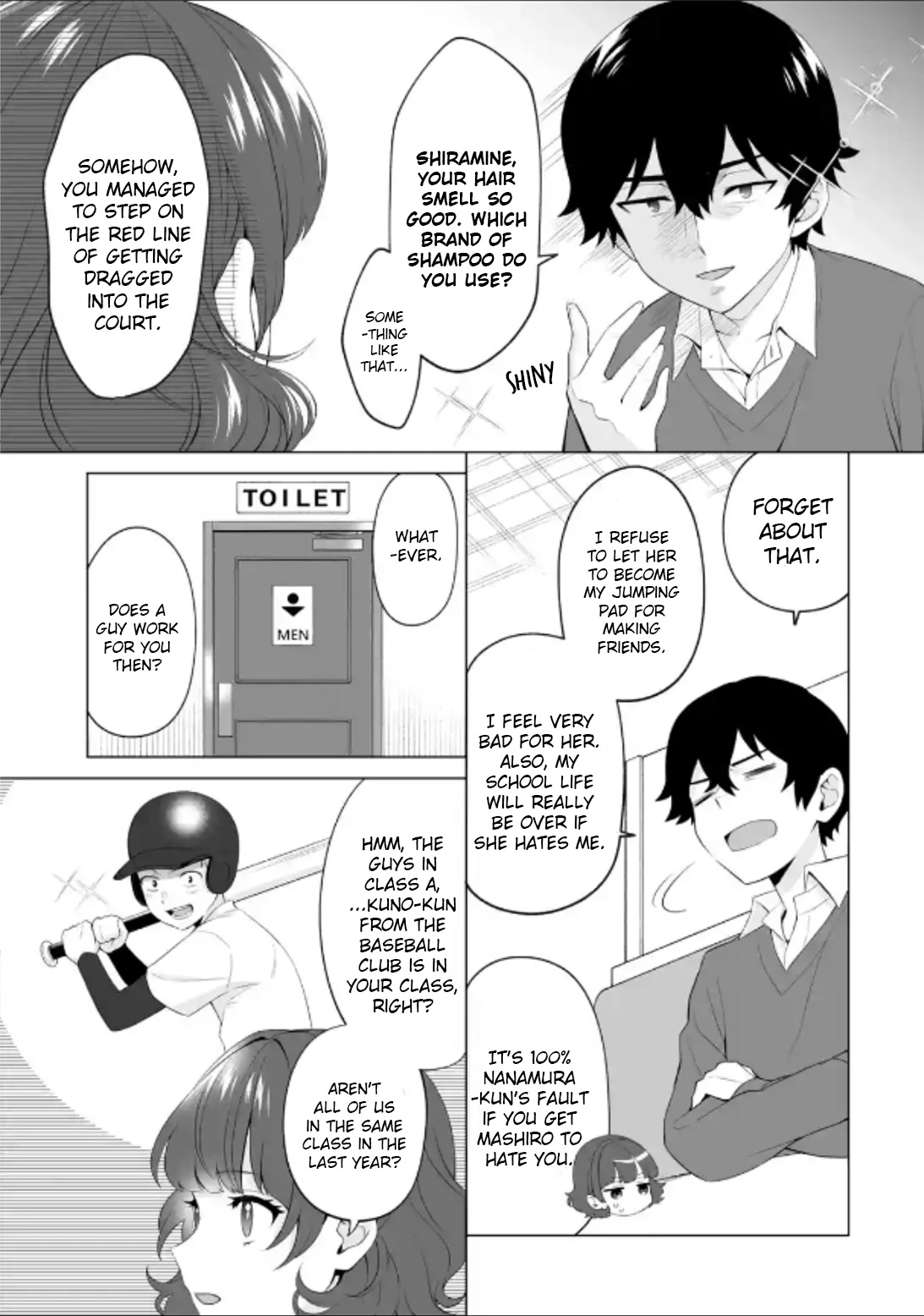 Please Leave Me Alone (For Some Reason, She Wants to Change a Lone Wolf's Helpless High School Life.) chapter 4 page 9