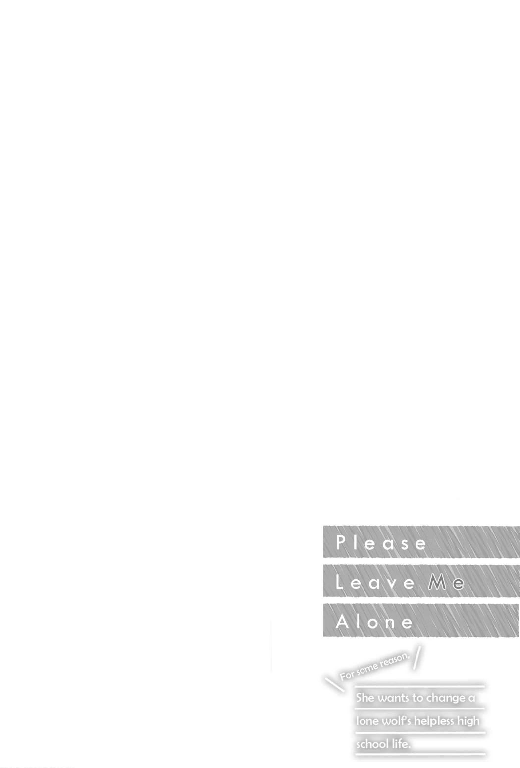 Please Leave Me Alone (For Some Reason, She Wants to Change a Lone Wolf's Helpless High School Life.) chapter 5.5 page 2