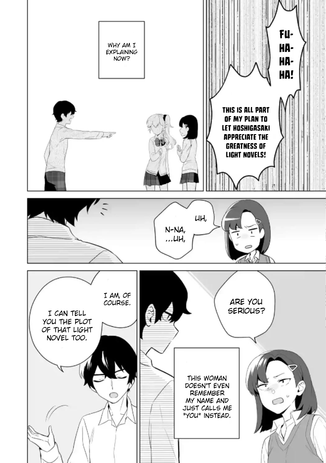 Please Leave Me Alone (For Some Reason, She Wants to Change a Lone Wolf's Helpless High School Life.) chapter 8 page 4