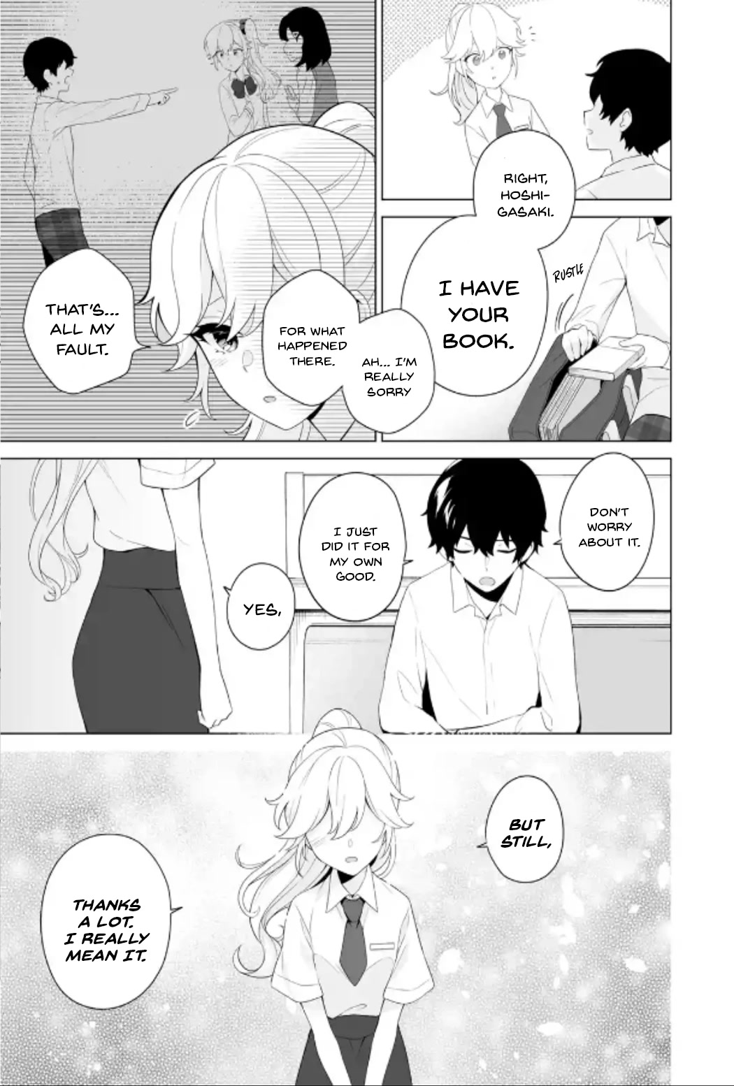 Please Leave Me Alone (For Some Reason, She Wants to Change a Lone Wolf's Helpless High School Life.) chapter 9 page 5