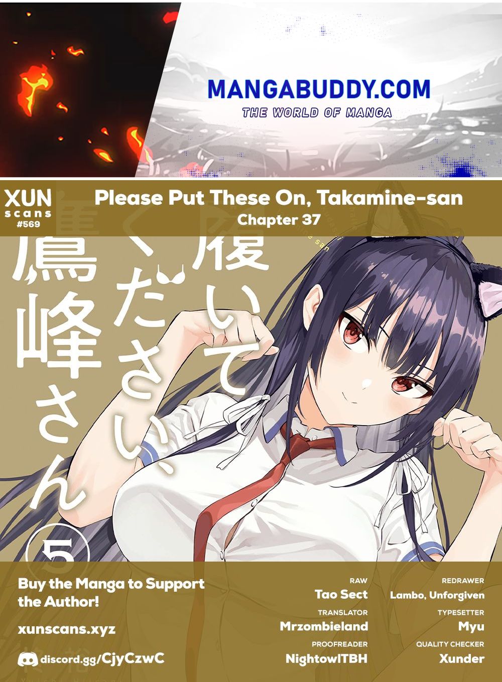 Please Put These on, Takamine-san chapter 37 page 1