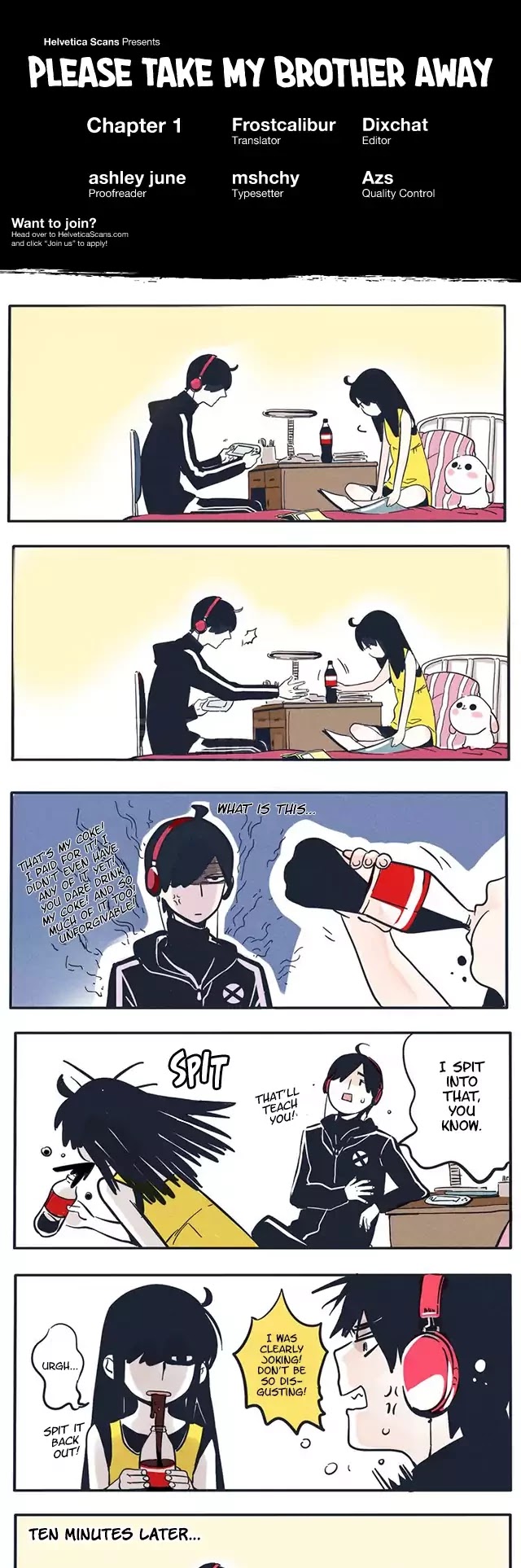 Please Take My Brother Away! chapter 1 page 1