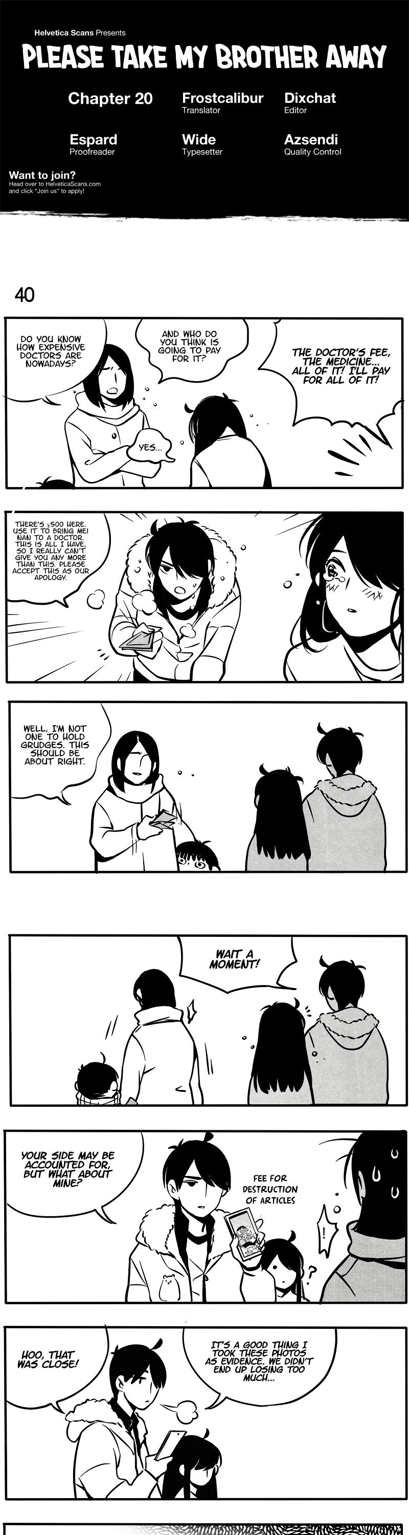 Please Take My Brother Away! chapter 20 page 1