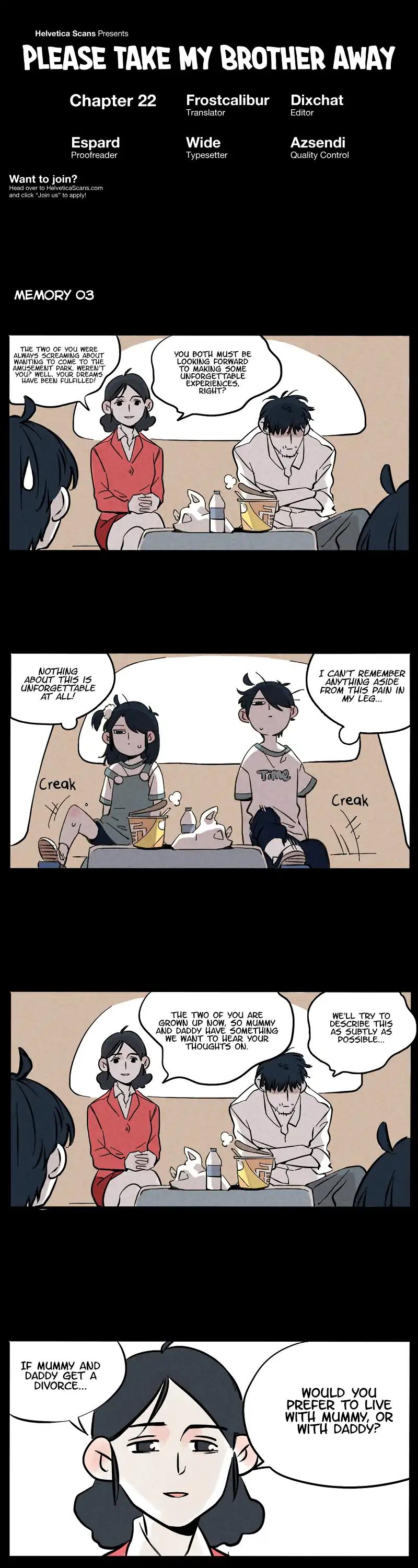 Please Take My Brother Away! chapter 22 page 1