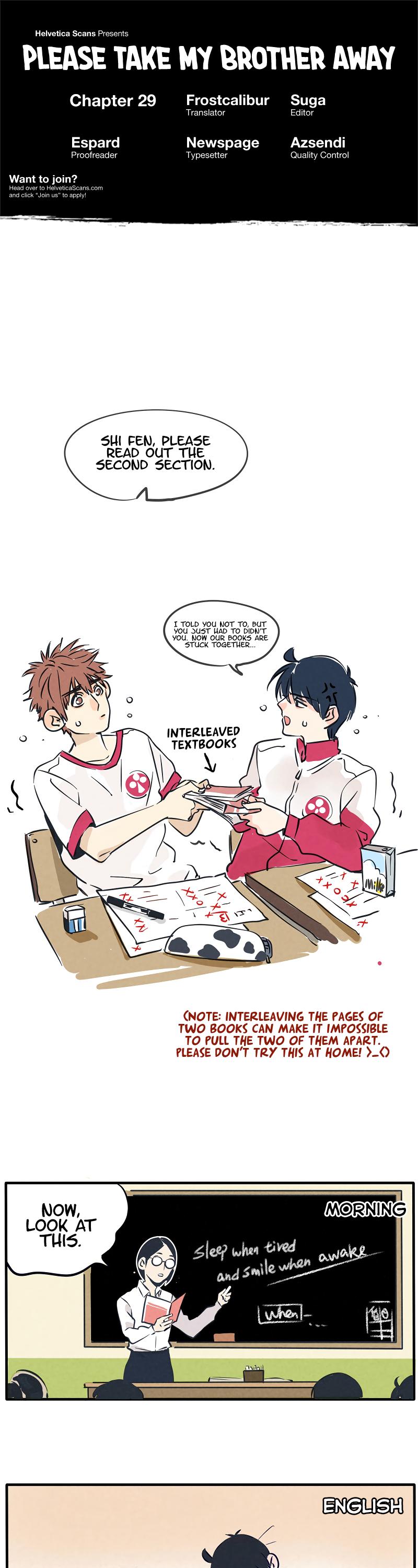 Please Take My Brother Away! chapter 29 page 1