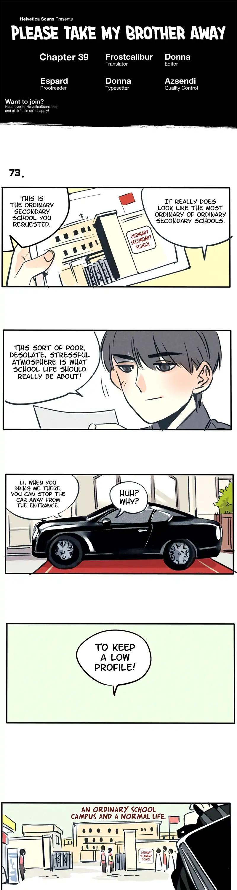 Please Take My Brother Away! chapter 39 page 1