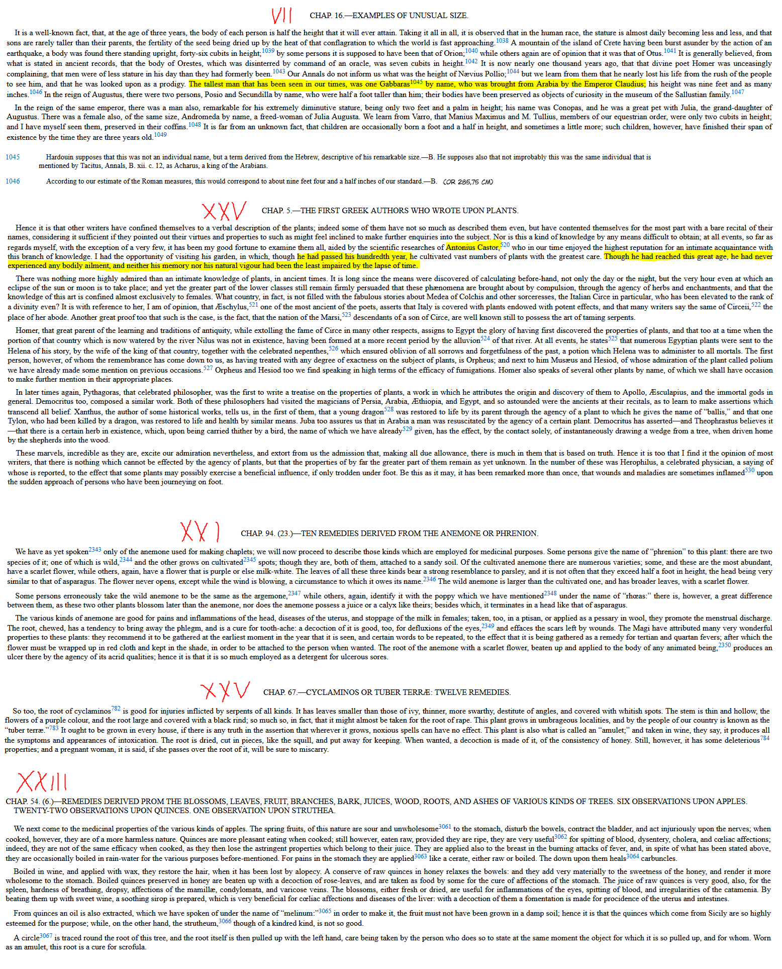 Plinivs chapter 75 page 25
