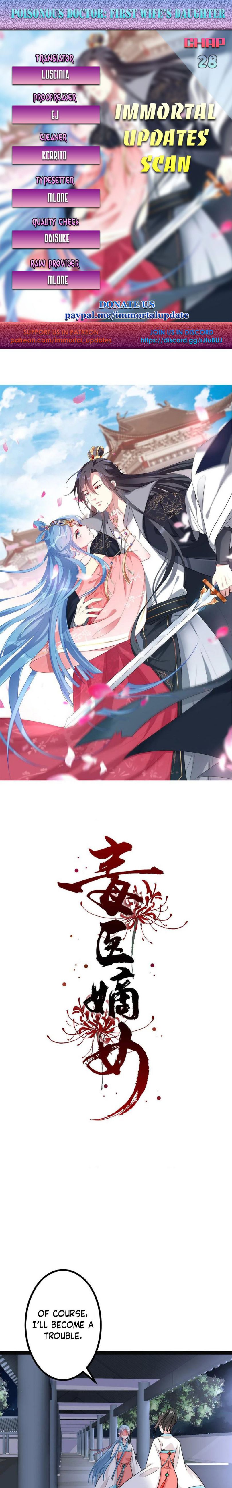 Poisonous Doctor: First Wife’s Daughter chapter 28 page 1