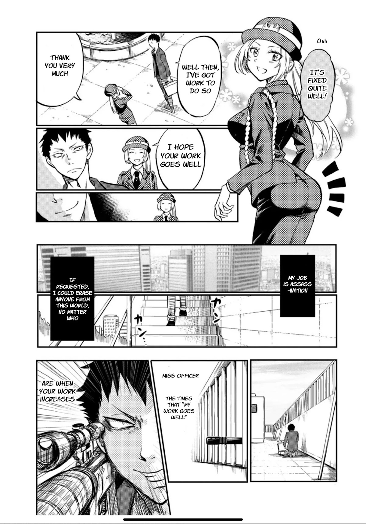 Policewoman and Assassin chapter 1 page 8