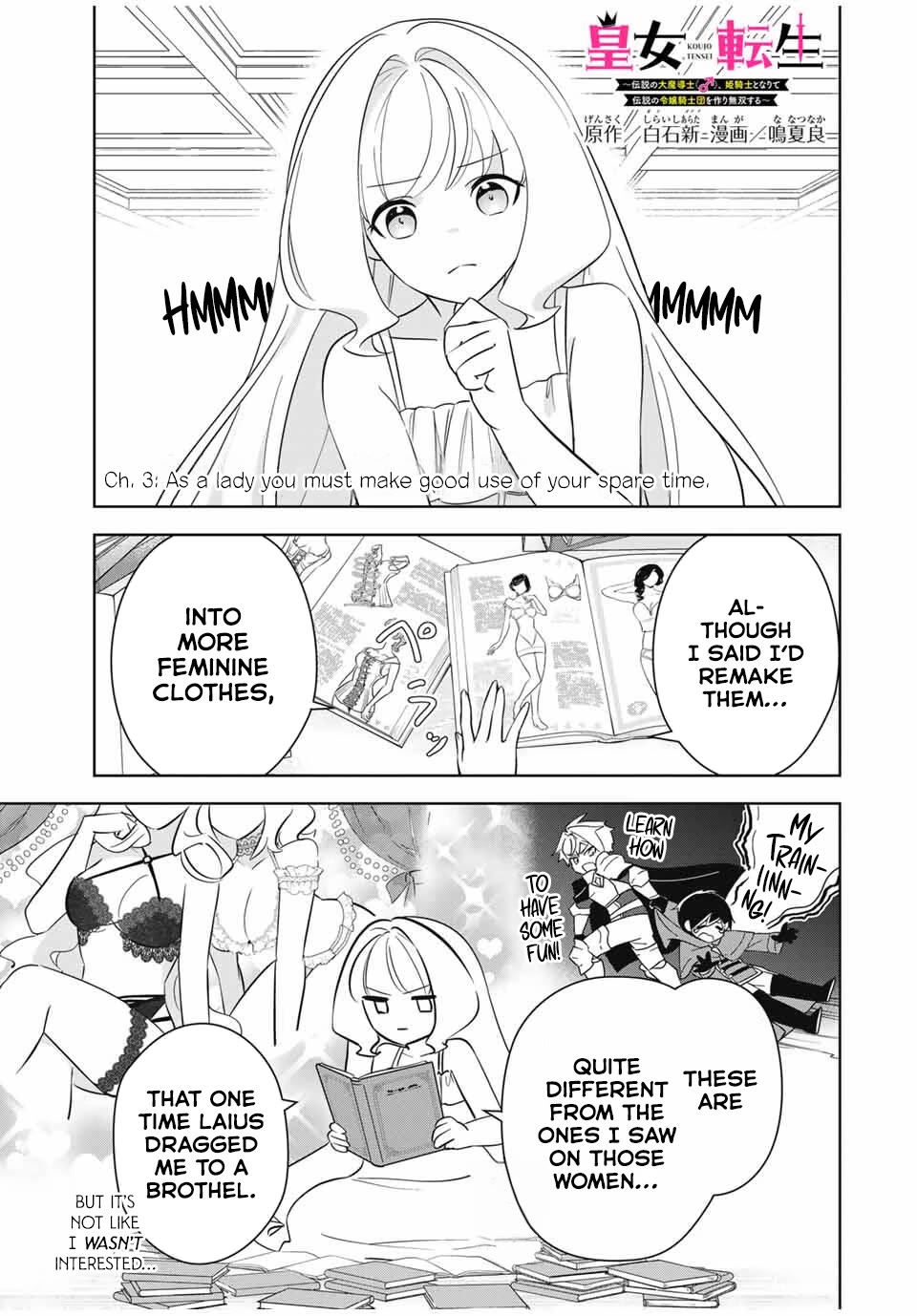 Princess Reincarnation ~ The Legendary Arch Mage (♂) becomes a Princess Knight and creates a Legendary Order of Lady Knights and becomes unrivaled ~ chapter 3 page 1