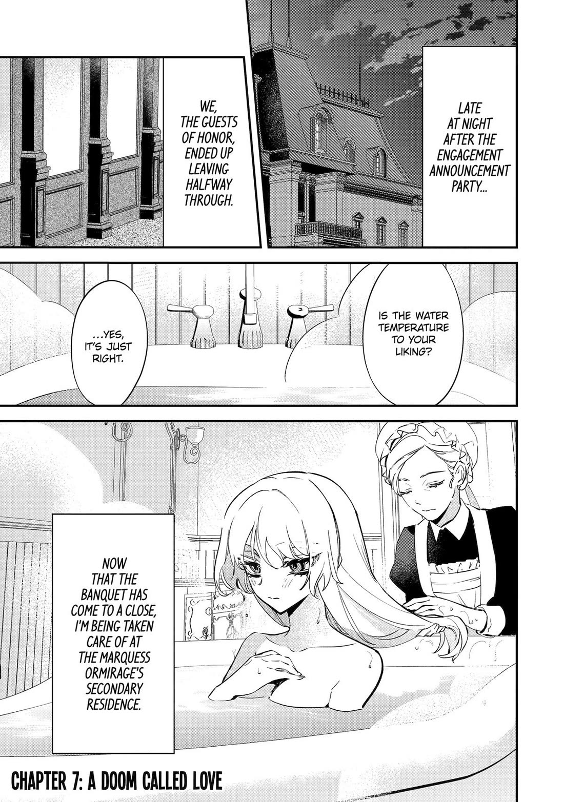 Proud to be the Villainess: I’m Doomed After Stealing my Half-Sister’s Fiancé and Having Her Banished chapter 7 page 1