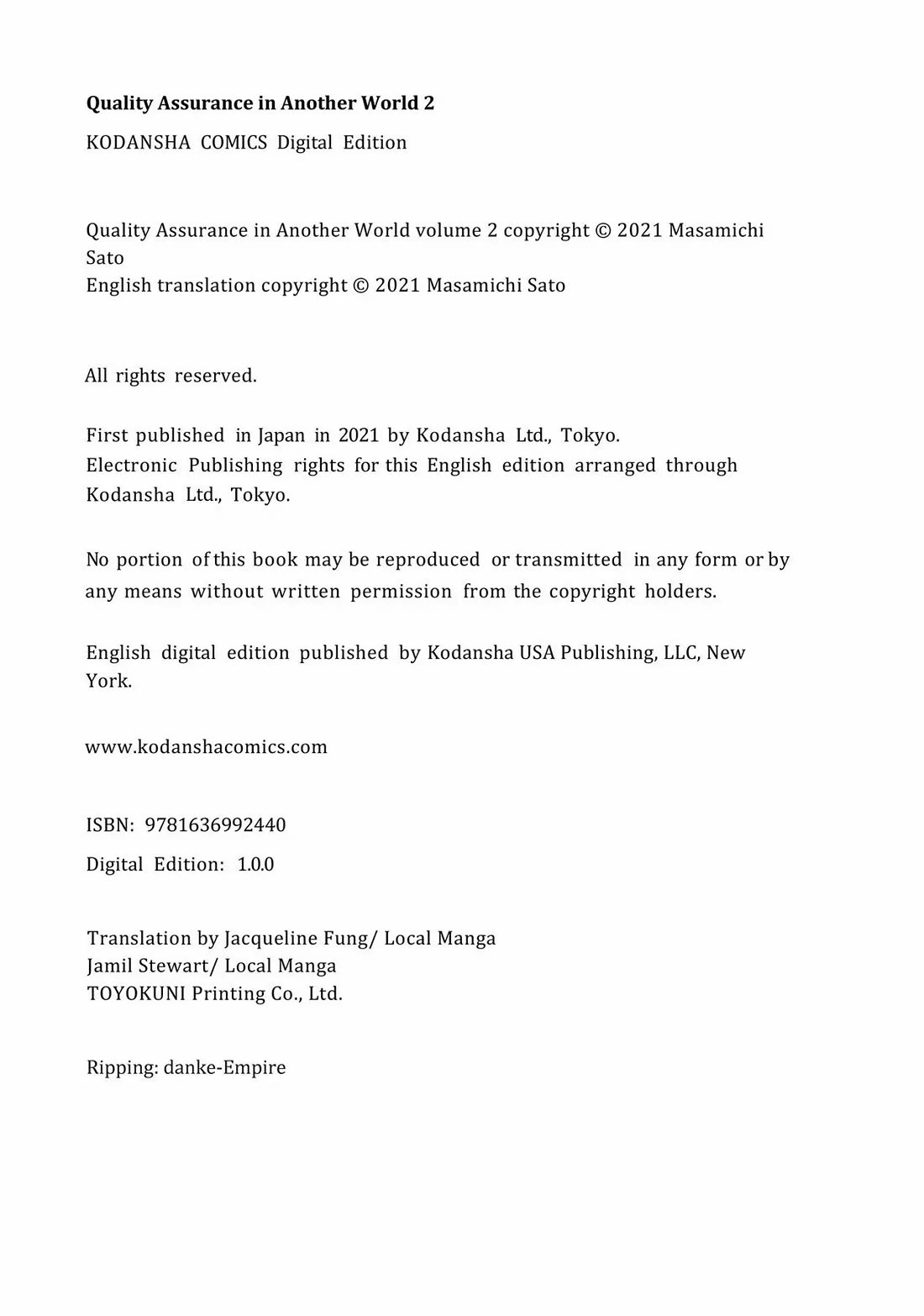 Quality Assurance in Another World chapter 13 page 21