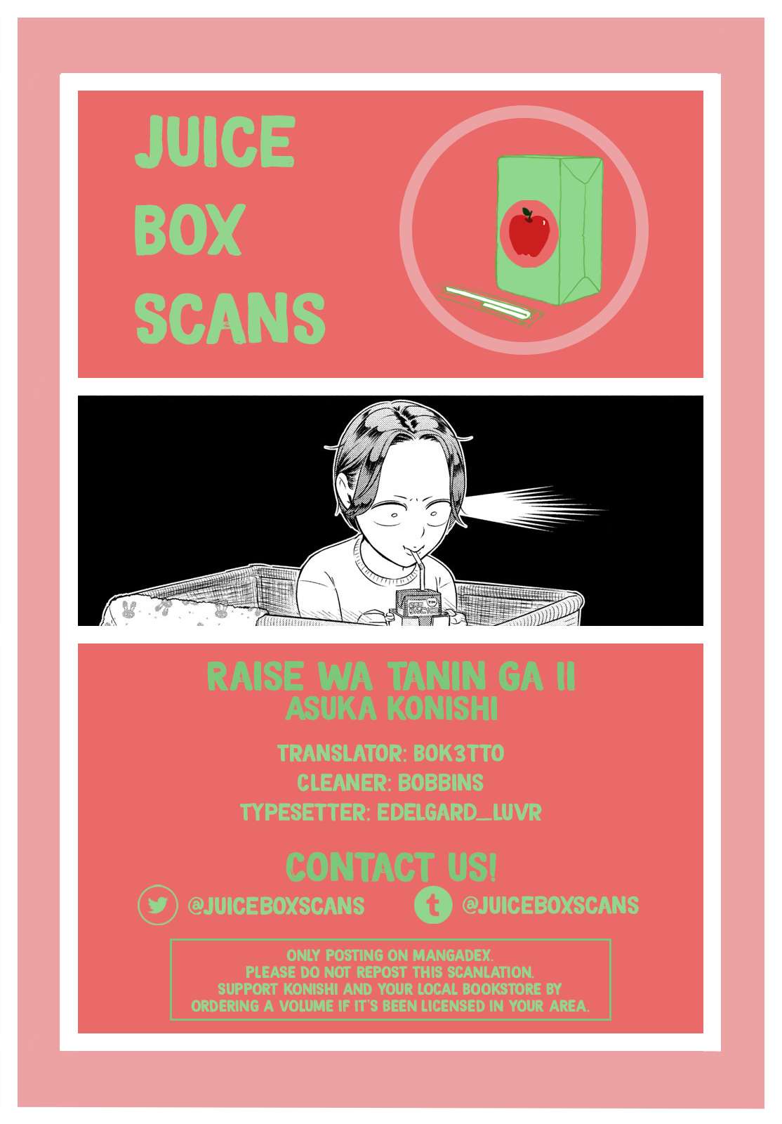 Raise wa Tanin ga Ii chapter 32.1 page 1