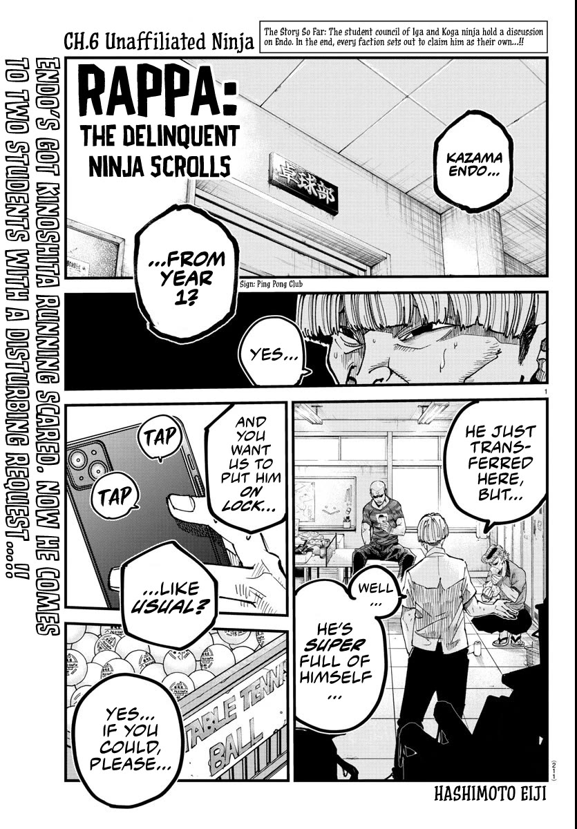 Rappa: The Delinquent Ninja Scrolls chapter 6 page 1