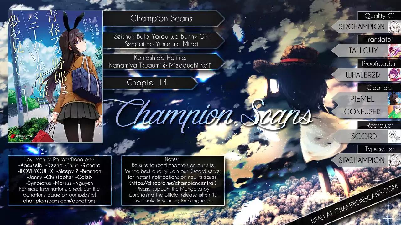 Rascal Does Not Dream of Bunny Girl Senpai chapter 14 page 1