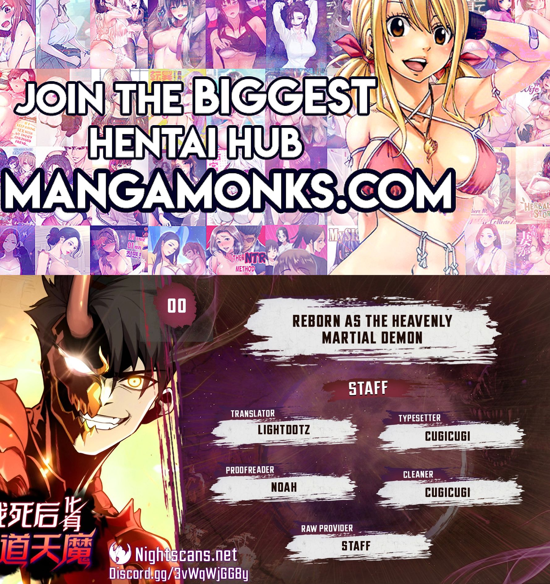 Reborn as the Heavenly Martial Demon chapter 0 page 1