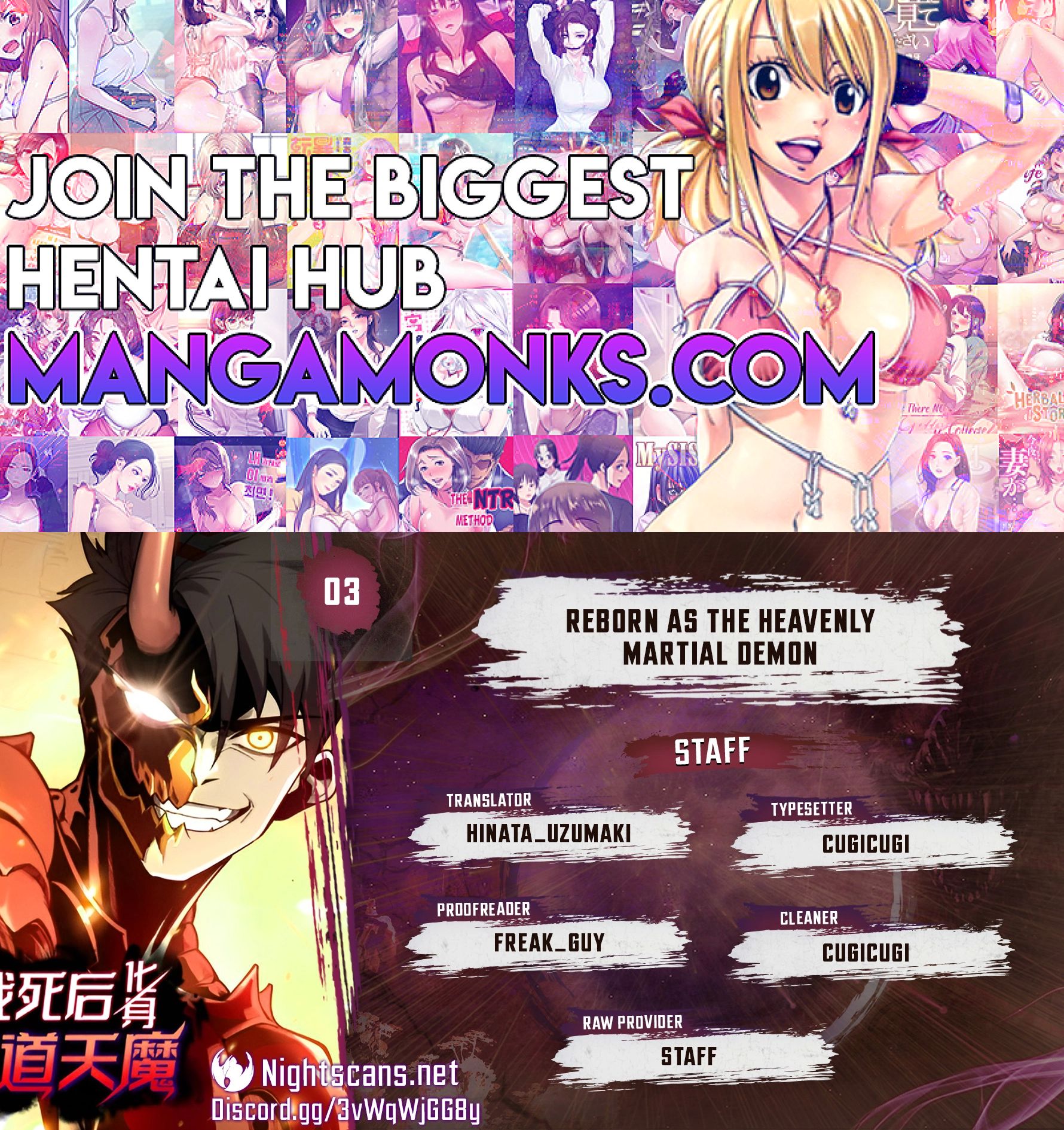 Reborn as the Heavenly Martial Demon chapter 3 page 1