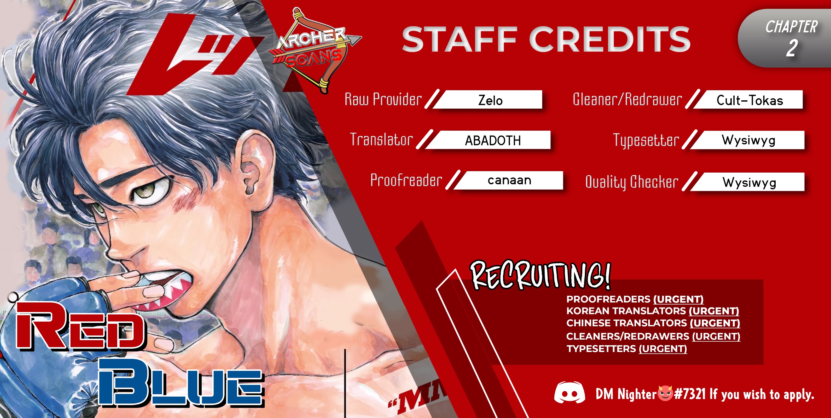 Red Blue chapter 2 page 1