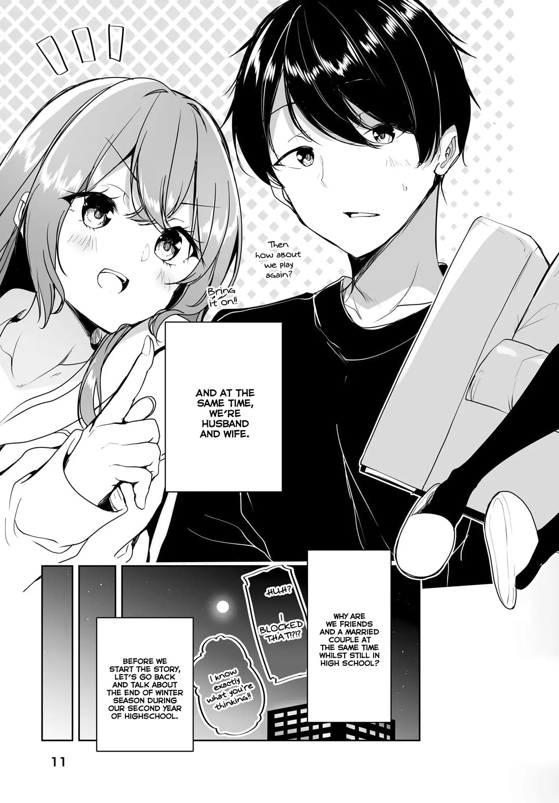 Regarding my Married Life with a Childhood Friend Whom I Thought Was a Boy Going Way Too Smoothly chapter 1 page 8
