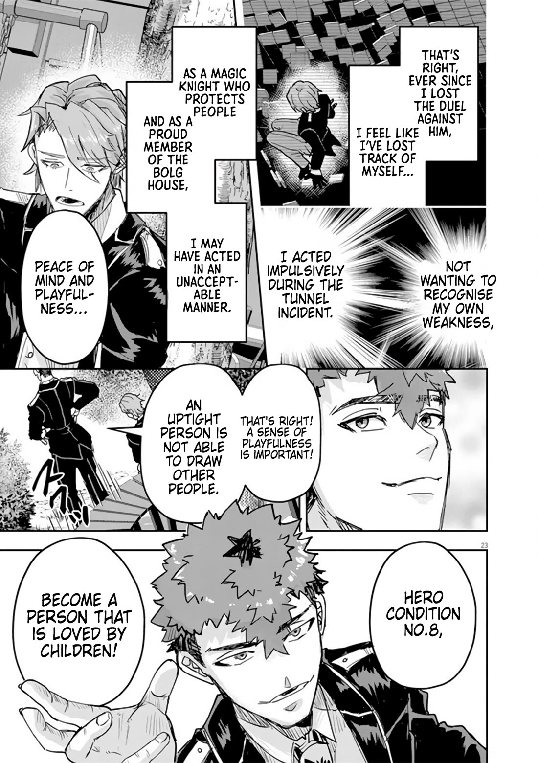 Regarding the Destruction of the Destruction Flag as a Result of a Nichiasa-Loving Otaku Being Reincarnated as a Villainous Student. chapter 11 page 23