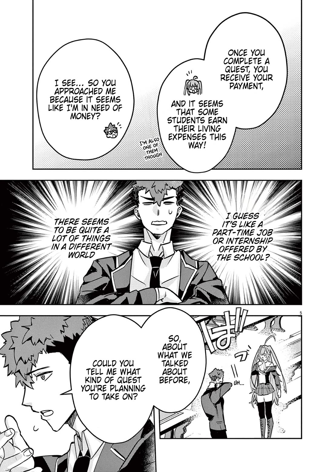 Regarding the Destruction of the Destruction Flag as a Result of a Nichiasa-Loving Otaku Being Reincarnated as a Villainous Student. chapter 4 page 5